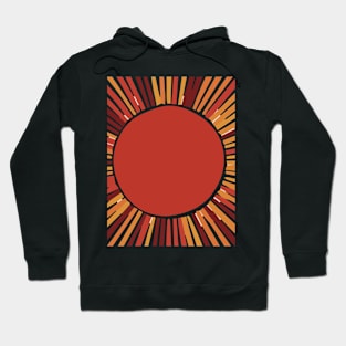 colorful sun rays Hoodie